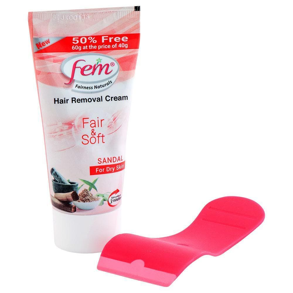 Fem Sandal Fair & Soft Hair Removal Cream for Dry Skin