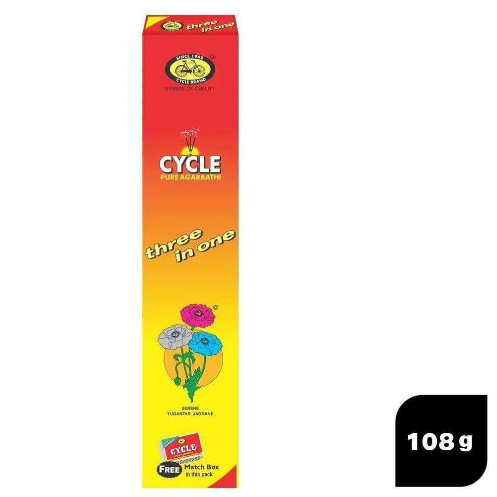 Cycle Three in One Agarbatti with Match Box