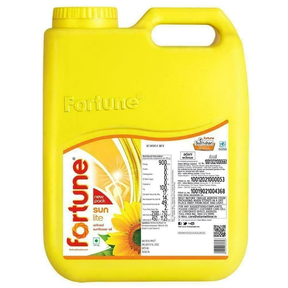 Fortune Sunlite Refined Sunflower Oil