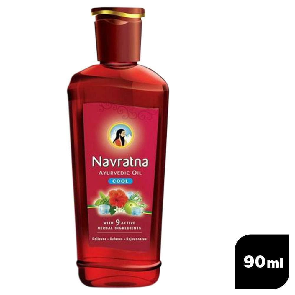Navratna Ayurvedic Cool Hair Oil with 9 Active Herbal Ingredients