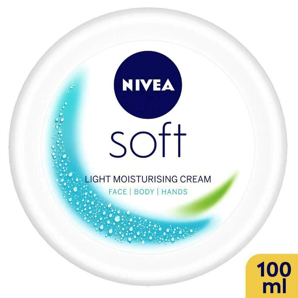 Nivea Soft Light Moisturizer Cream for Face, Hands & Body