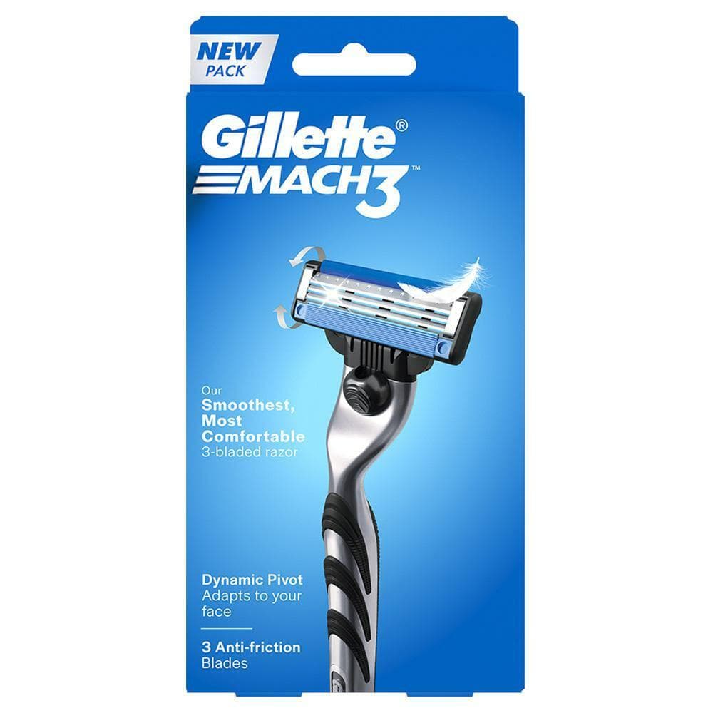 Gillette Mach3 Manual Shaving Razor 3 Blades