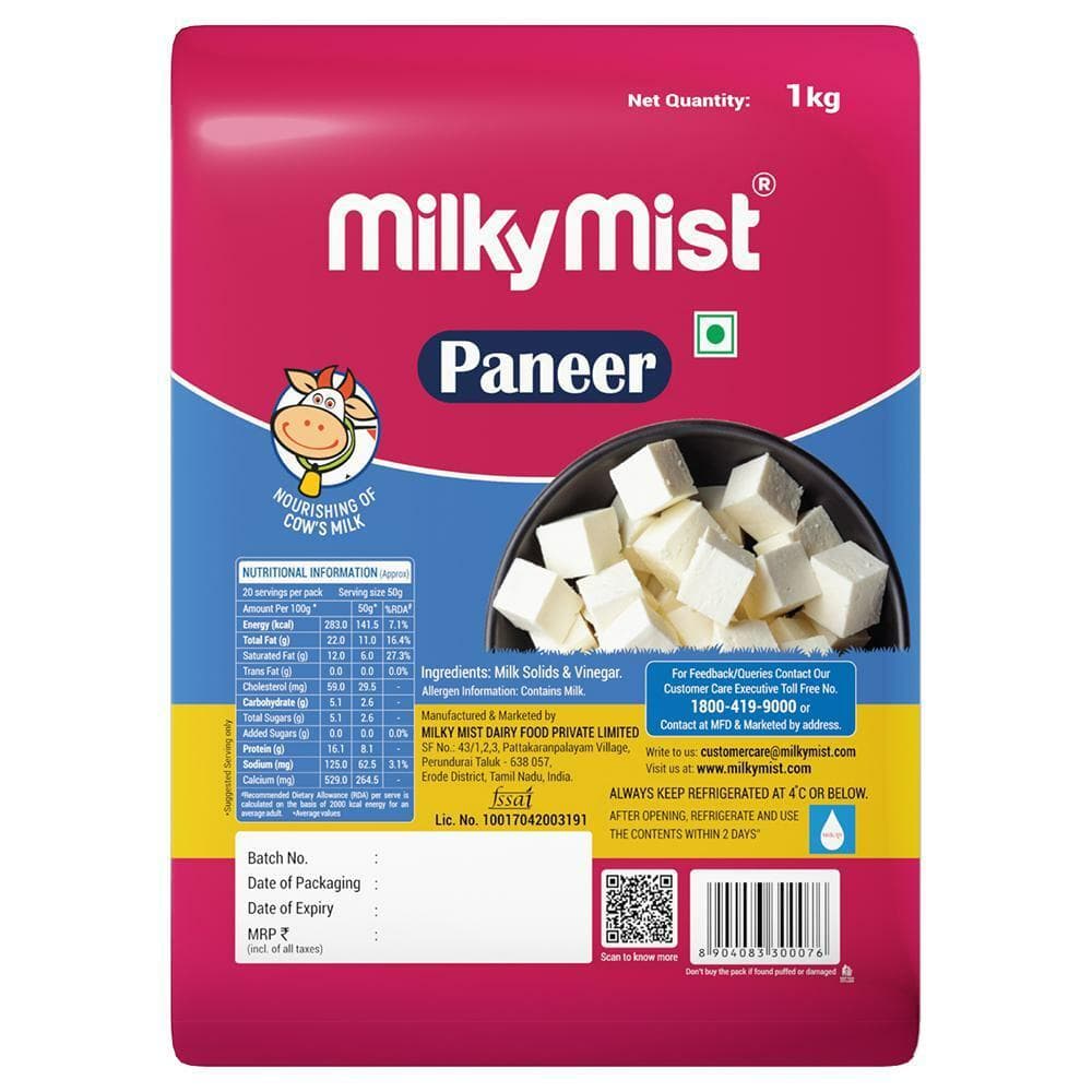 Milky Mist Paneer