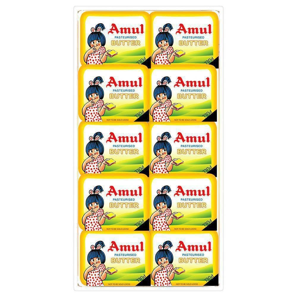 Amul Pasteurised Butter Blisters School Pack (Pack of 10)
