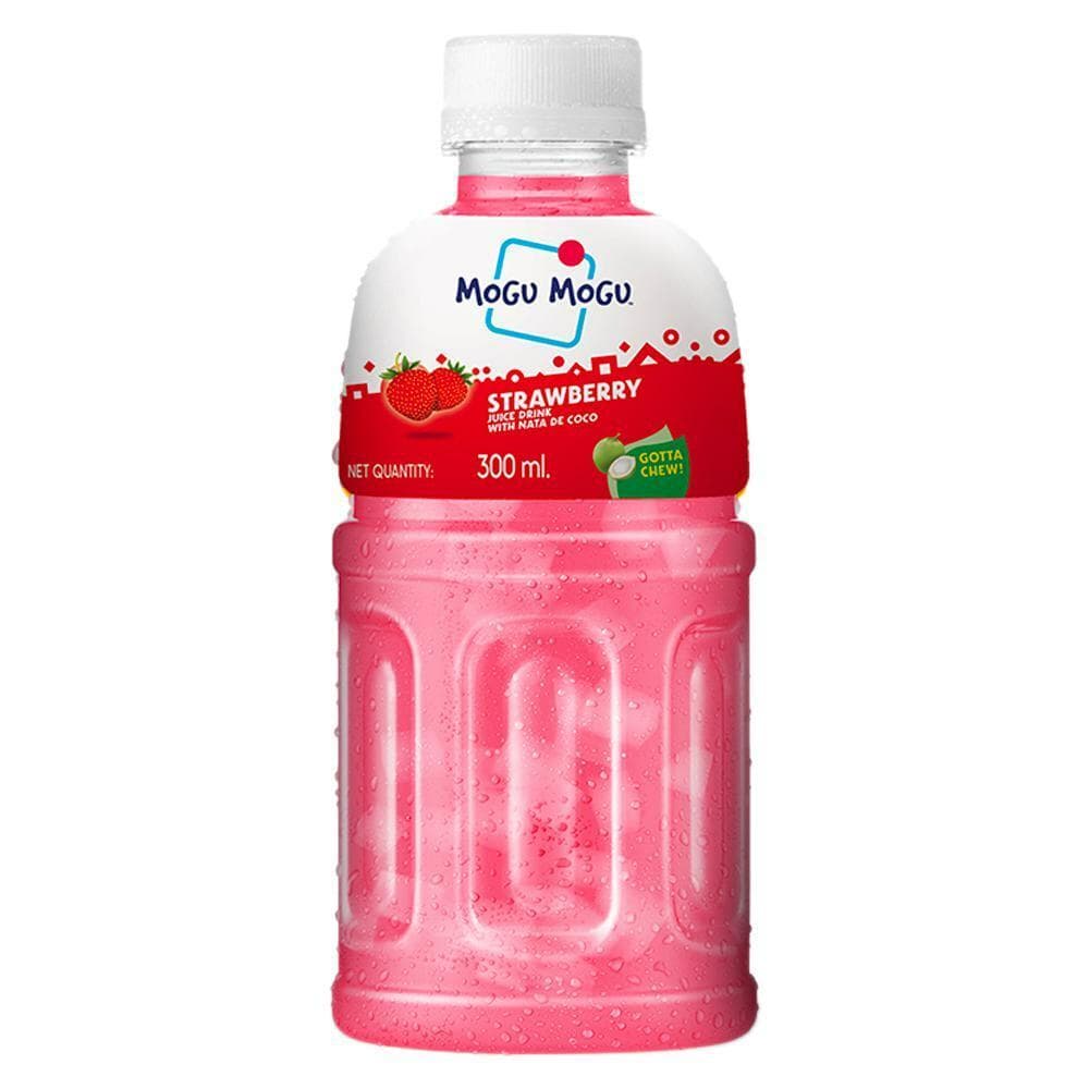 Mogu Mogu Strawberry Juice With Nata De Coco