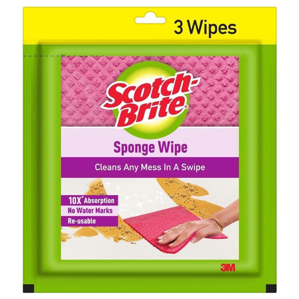 Scotch-Brite Assorted Sponge Wipe 3 N