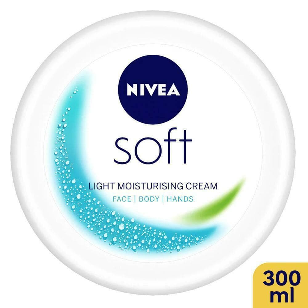 Nivea Soft Light Moisturiser Cream for Face, Hands & Body
