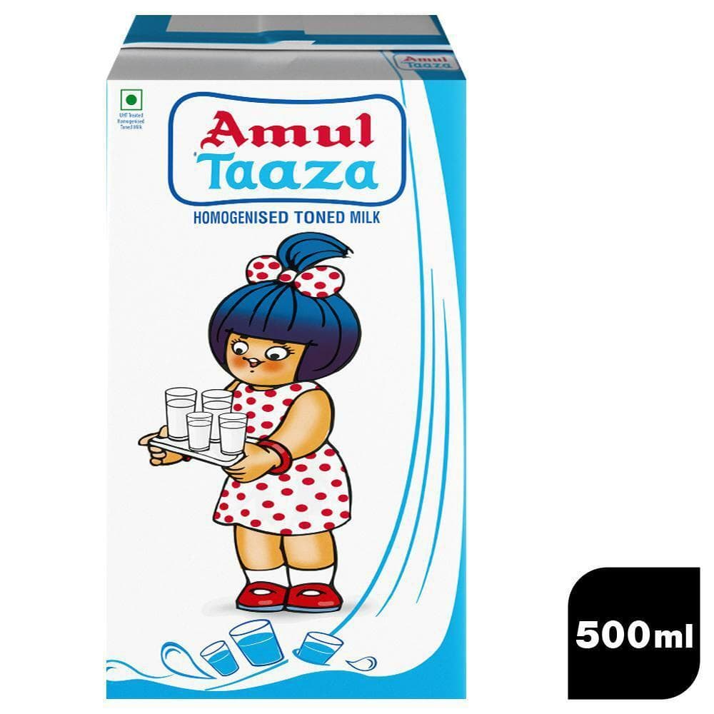 Amul Taaza Homogenised Toned Milk