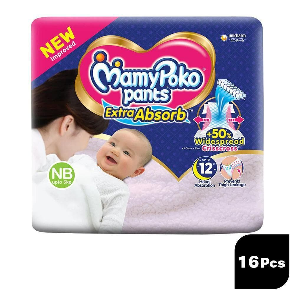 MamyPoko Extra Absorb New Born Pants