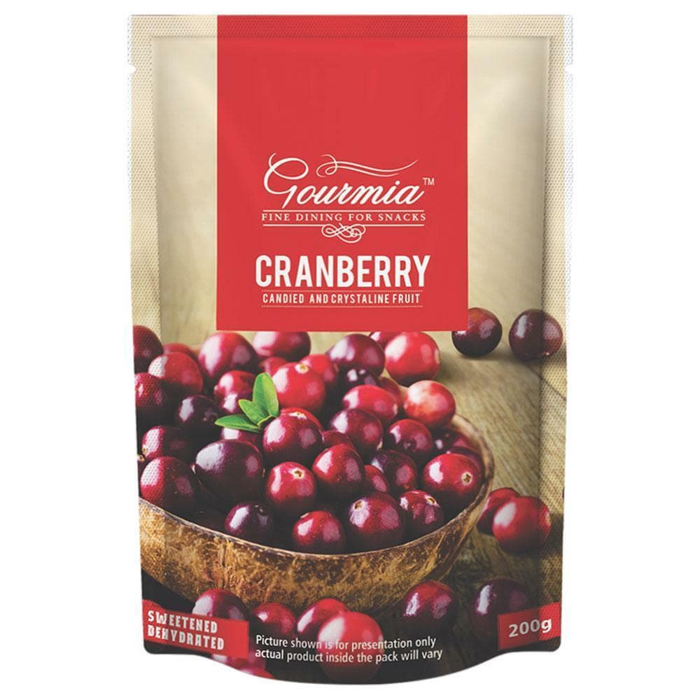 Gourmia Sweetened & Dehydrated Cranberries