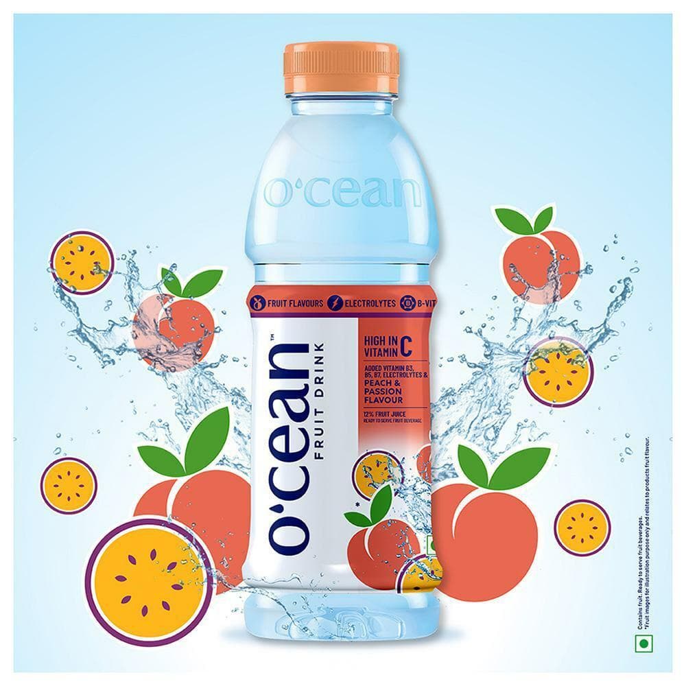 O'cean Peach & Passion Flavoured Water Fruit Drink