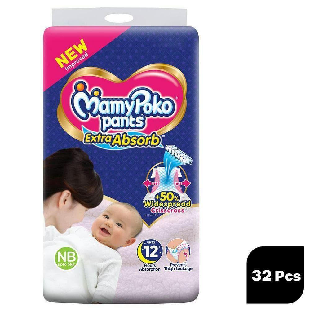 MamyPoko Extra Absorb Pant Style Diapers Newborn