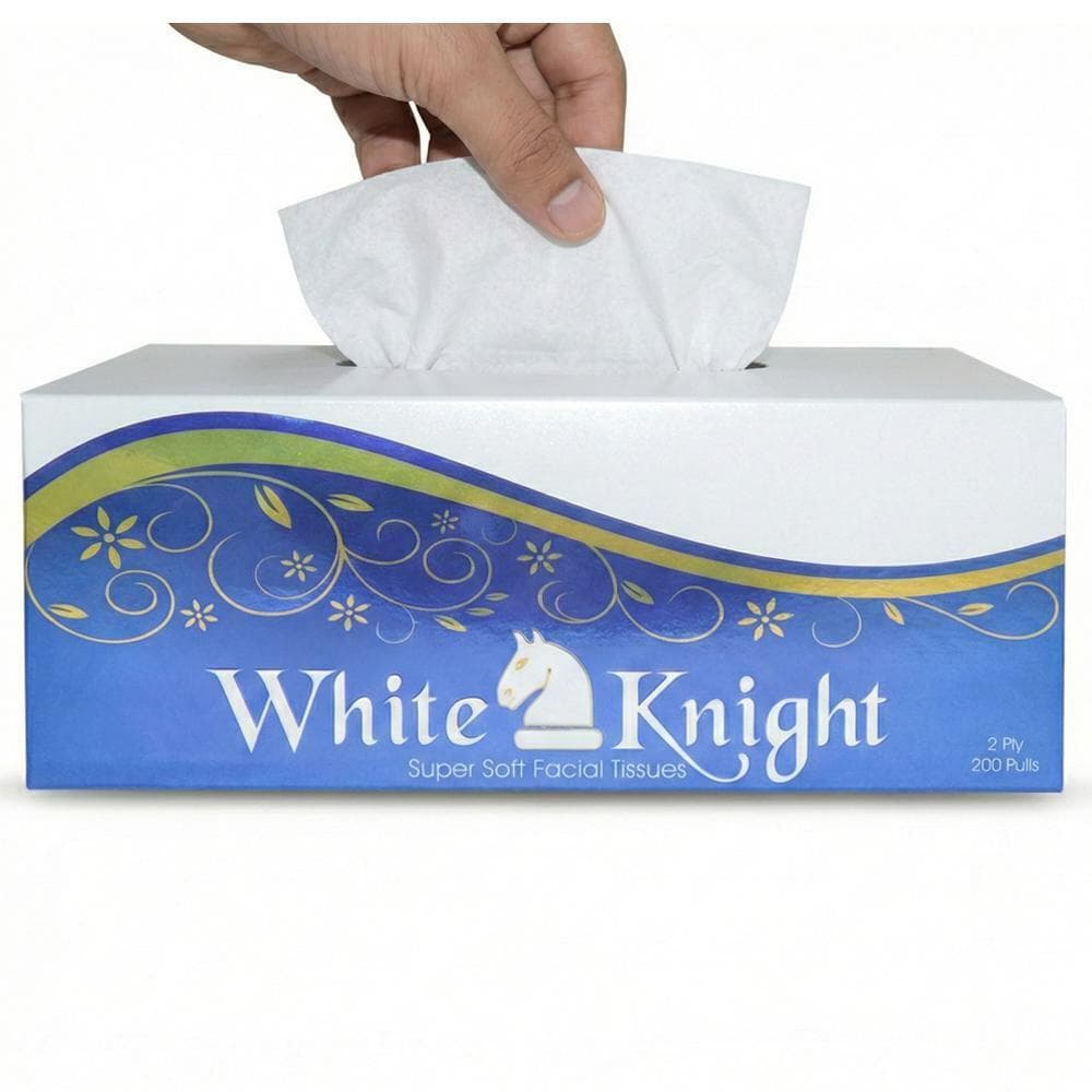 White Knight 2 Ply Super Soft Facial Tissues