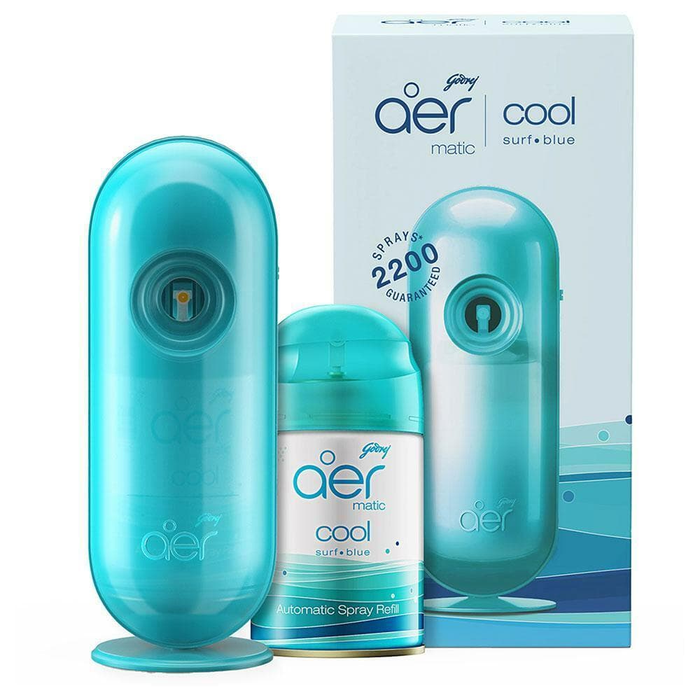 Godrej Aer Matic Cool Surf Blue Diffuser Machine + Machine
