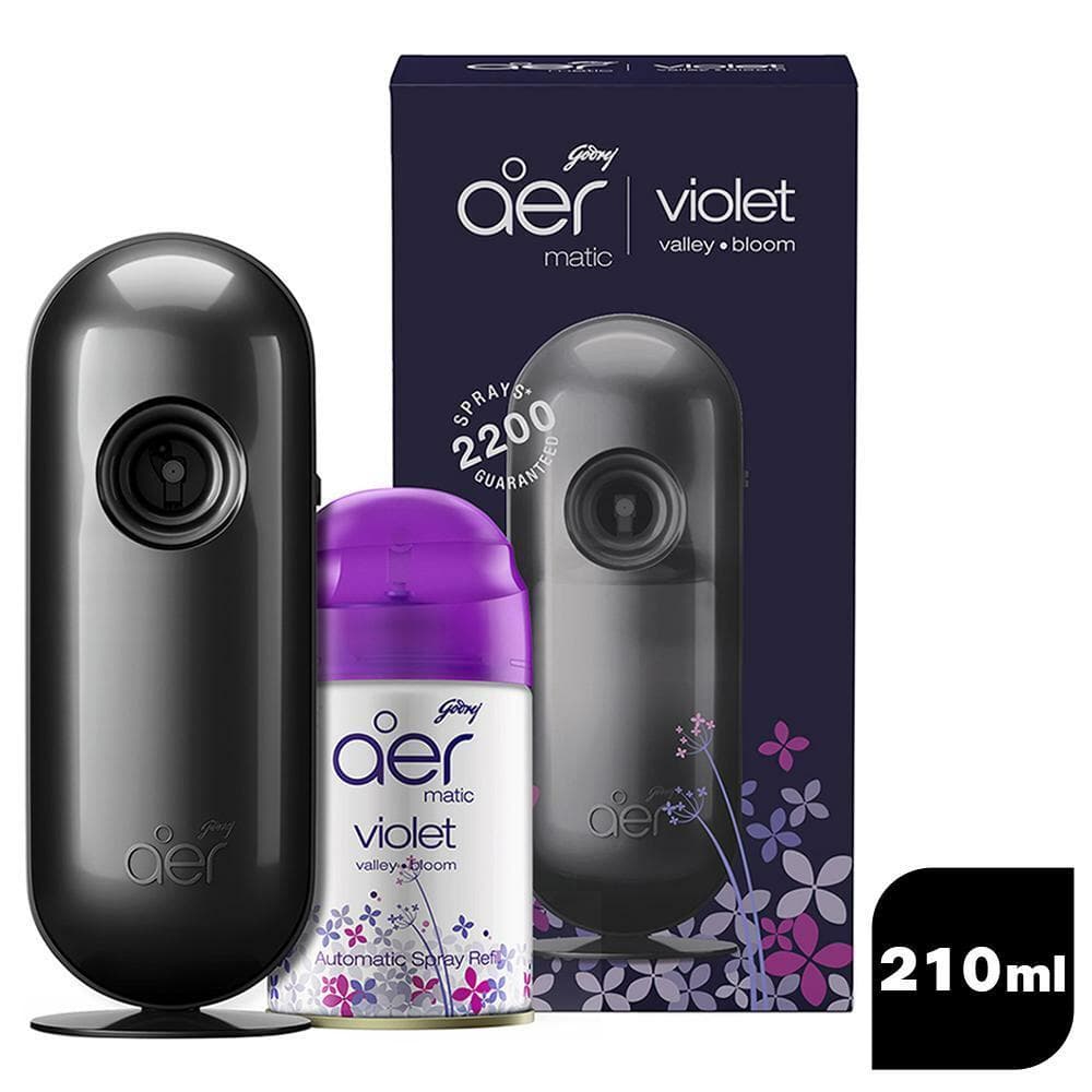 Godrej Aer Matic Violet Valley Bloom Diffuser Machine + Machine