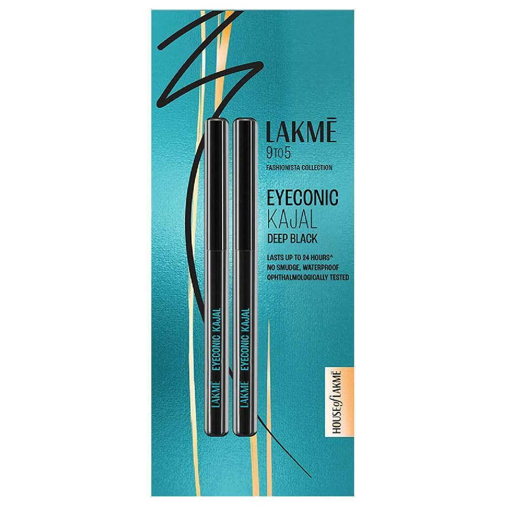 Lakme Eyeconic Kajal Twin, Deep Black