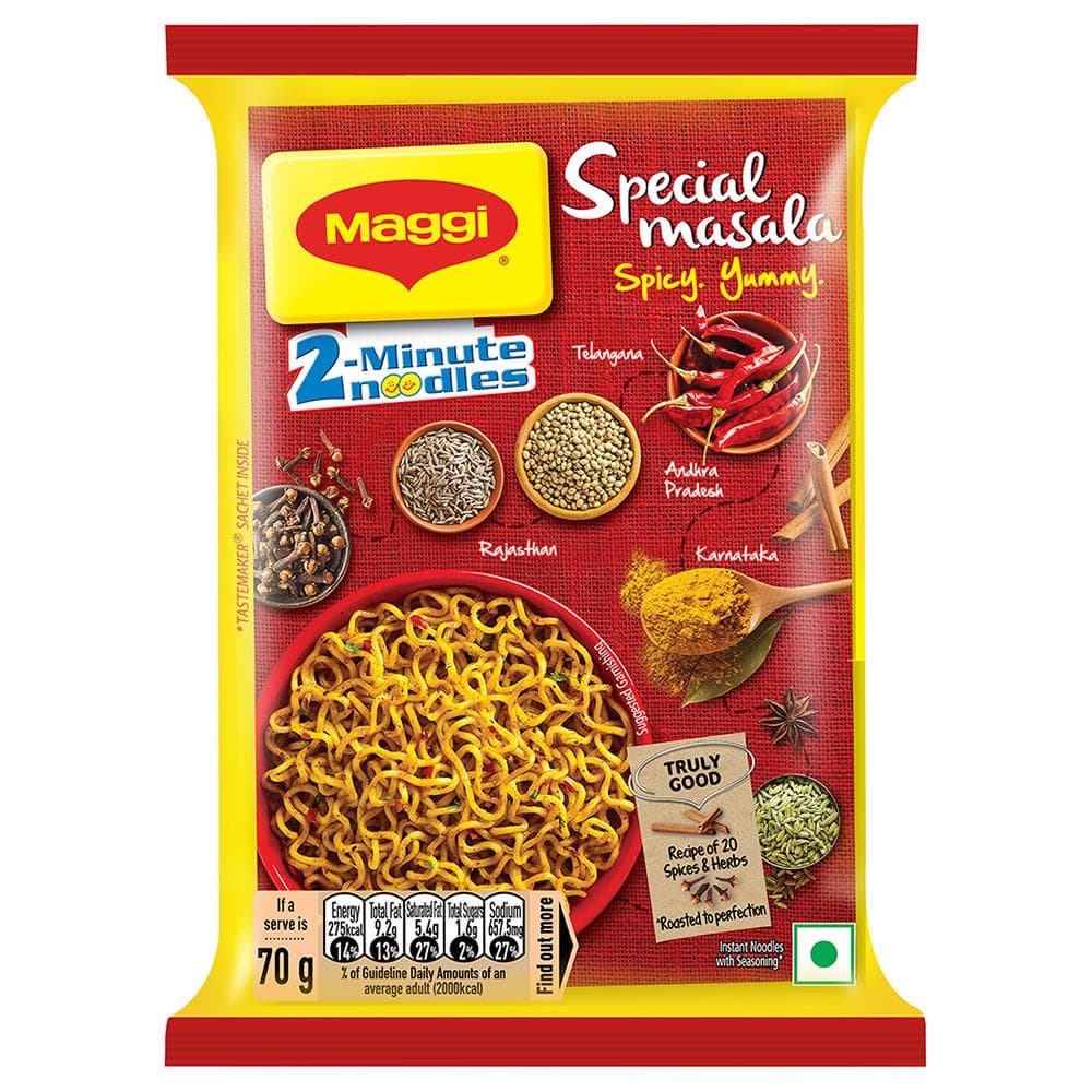 Maggi 2-Minute Special Masala Instant Noodles