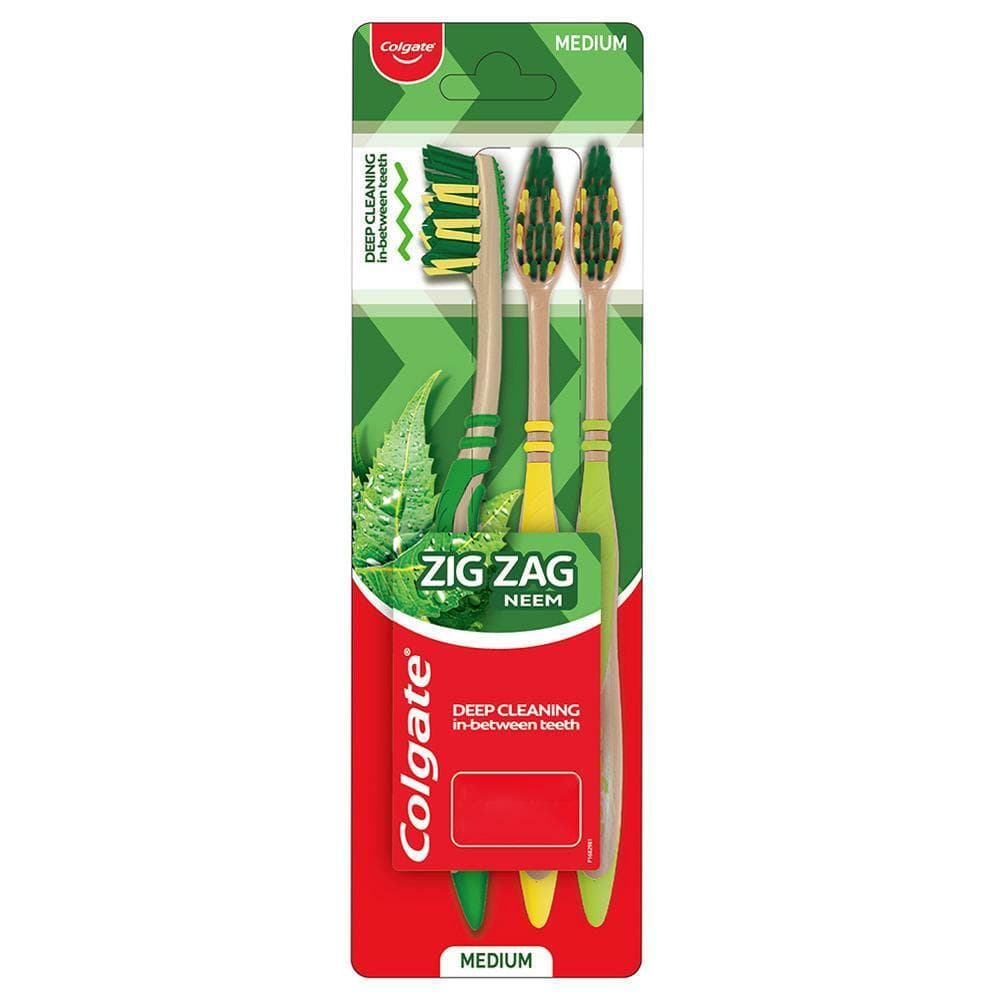 Colgate Zig Zag Neem Deep Clean Medium Toothbrush