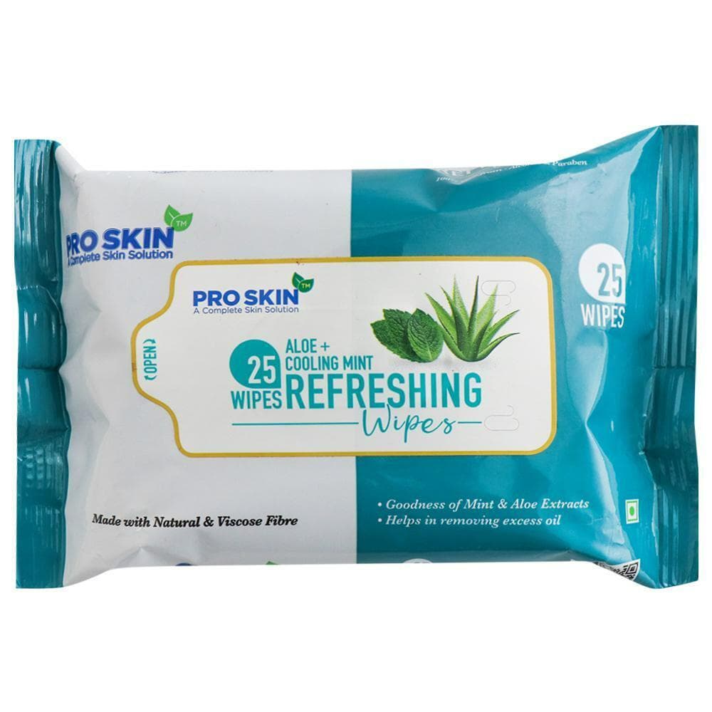Pro Skin Mint & Aloe Vera Refreshing Wipes