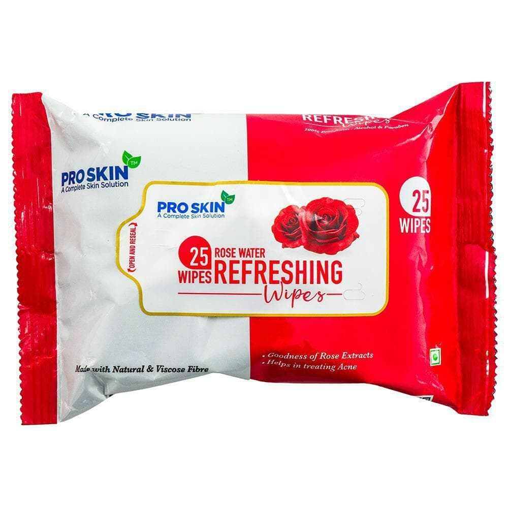Pro Skin Rose Water Refreshing Wipes