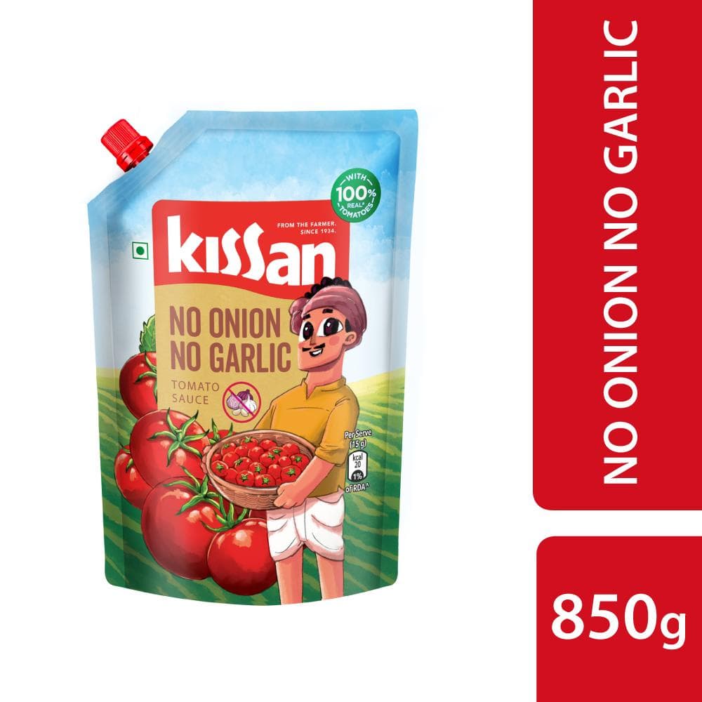 Kissan No Garlic No Onion Tomato Sauce