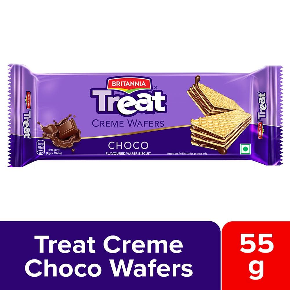Britannia Treat Choco Creme Wafers Biscuit