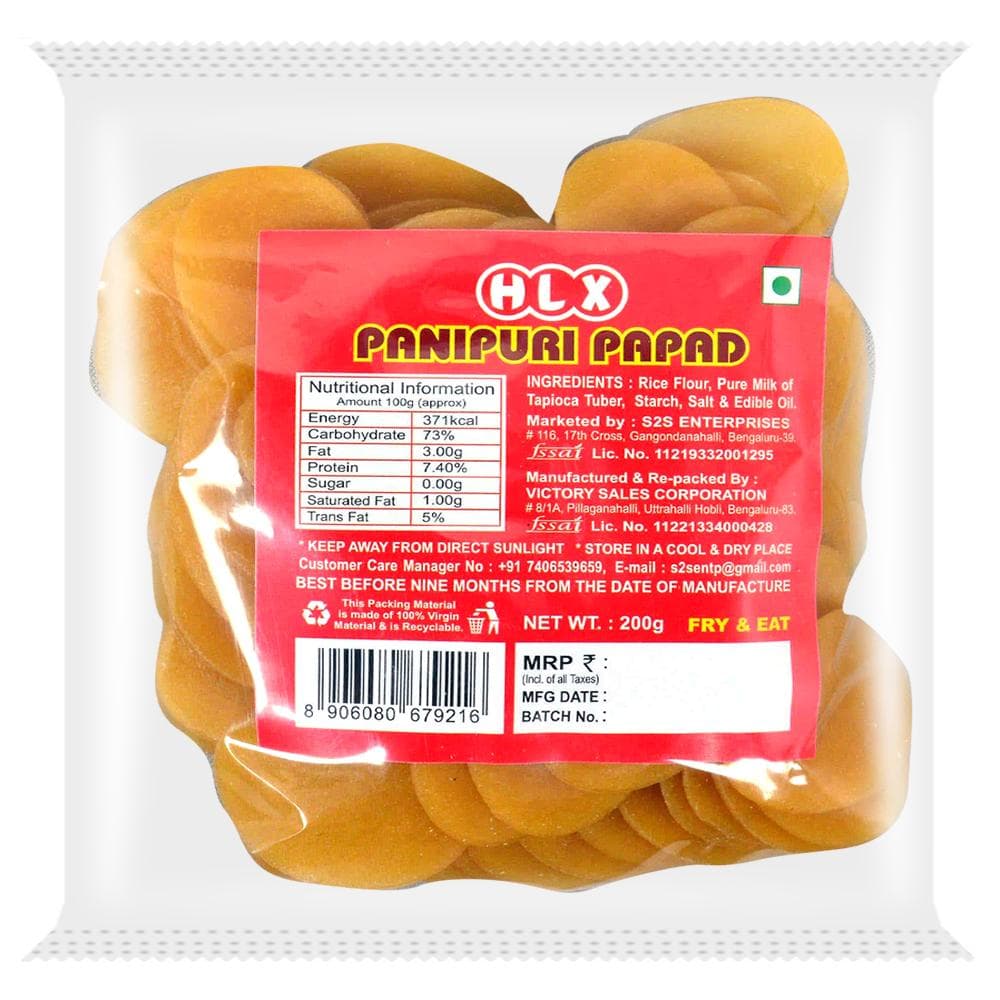 HLX Panipuri Papad