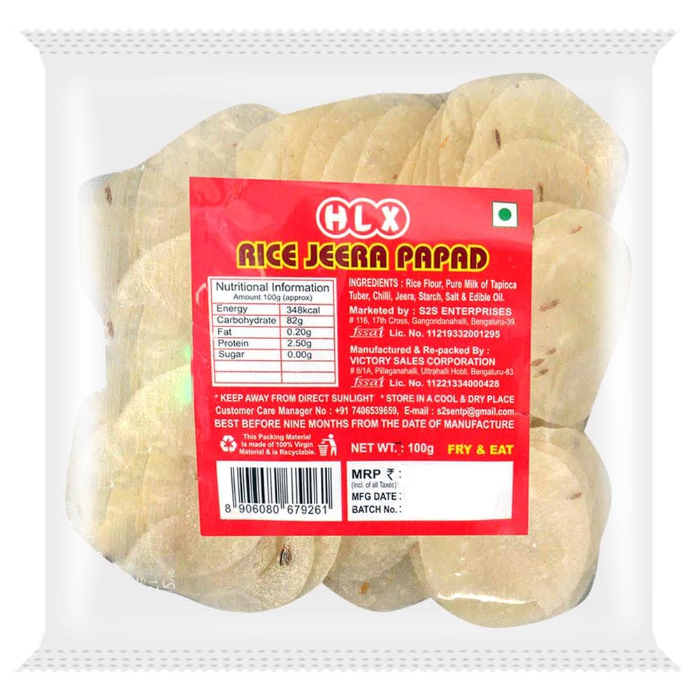 HLX Rice Jeera Papad