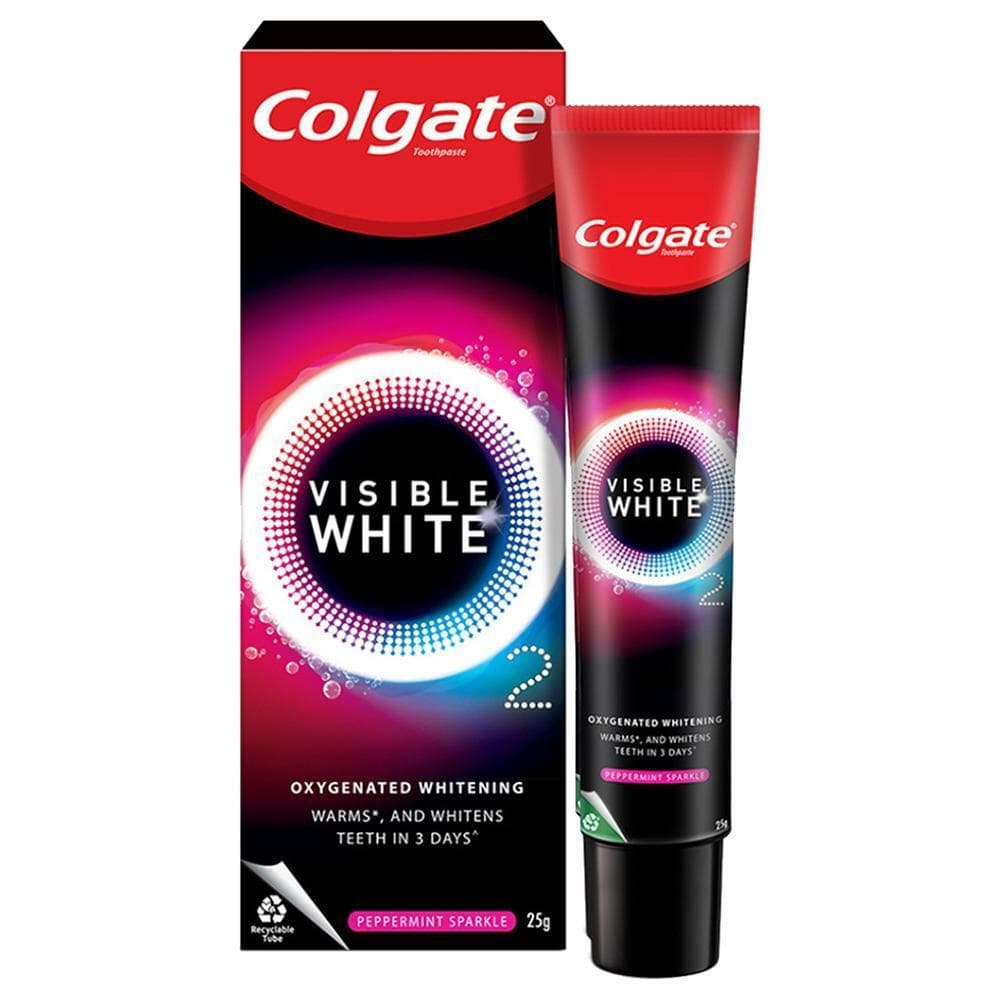 Colgate Visible White O2 Peppermint Sparkle Toothpaste
