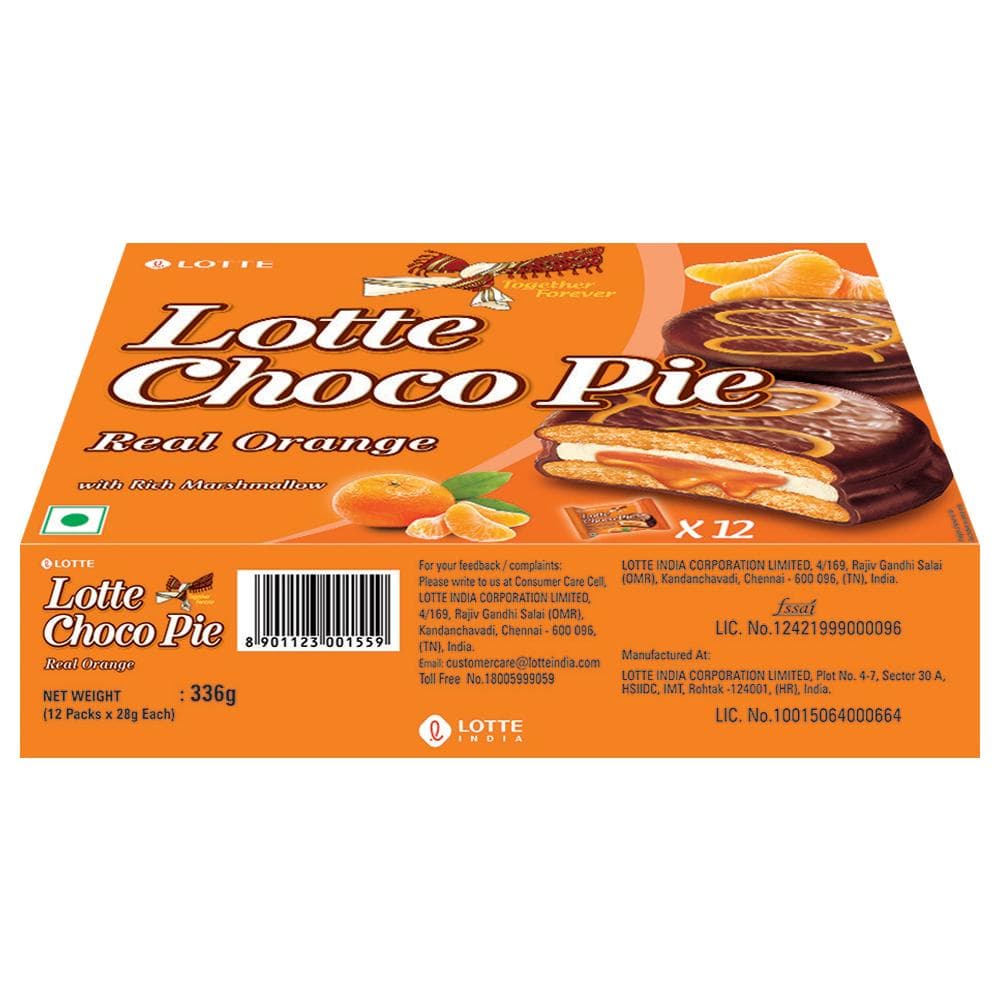 Lotte Real Orange Choco Pie