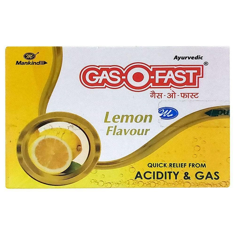 Gasofast Lemon Flavor Digestive Care (Pack of 6) 5 g