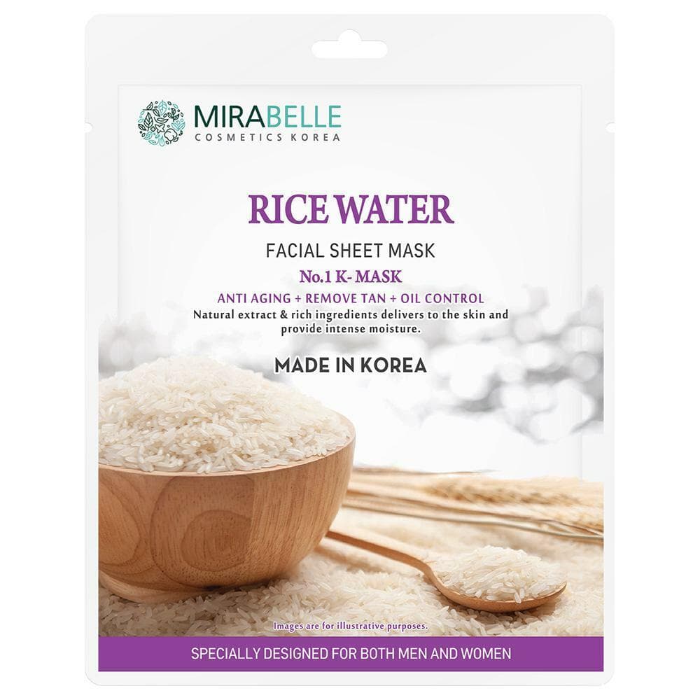 Mirabelle Cosmetics Korea Ricewater Facial Sheet Mask