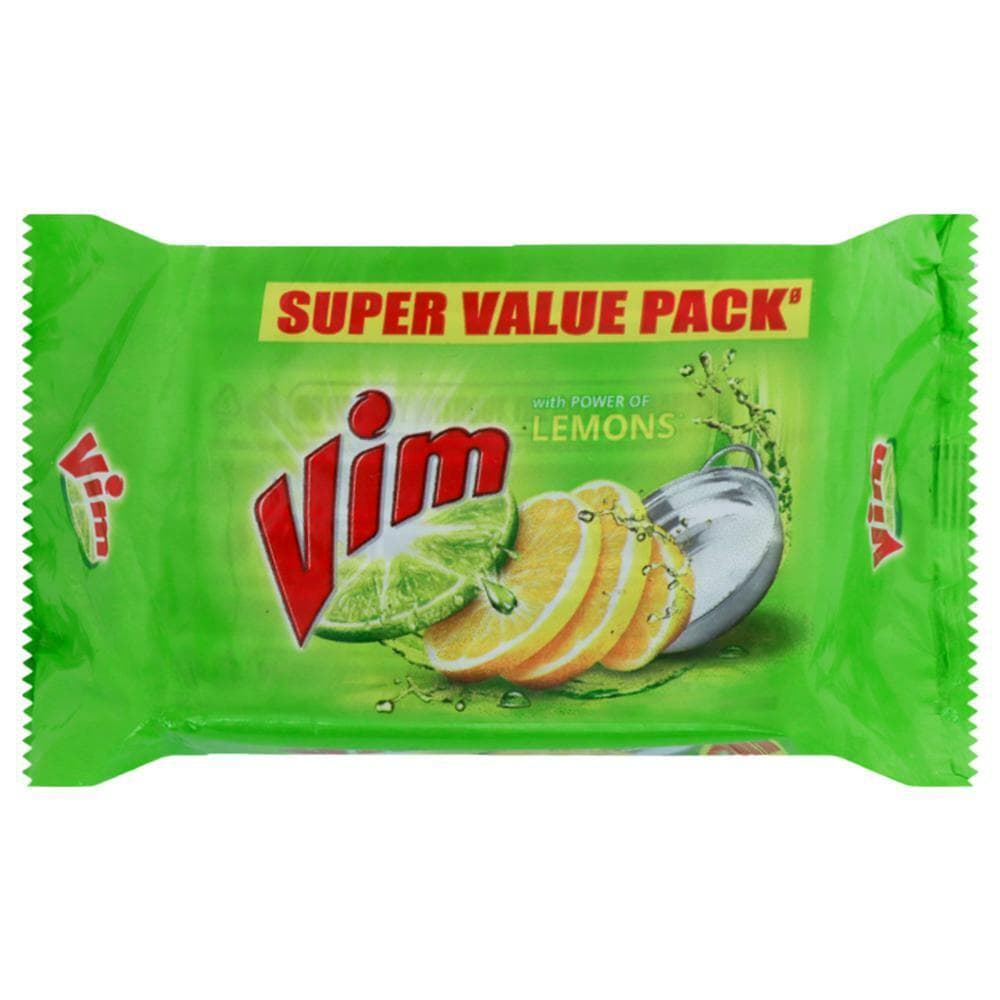 Vim Lemon Dishwash Bar 4x