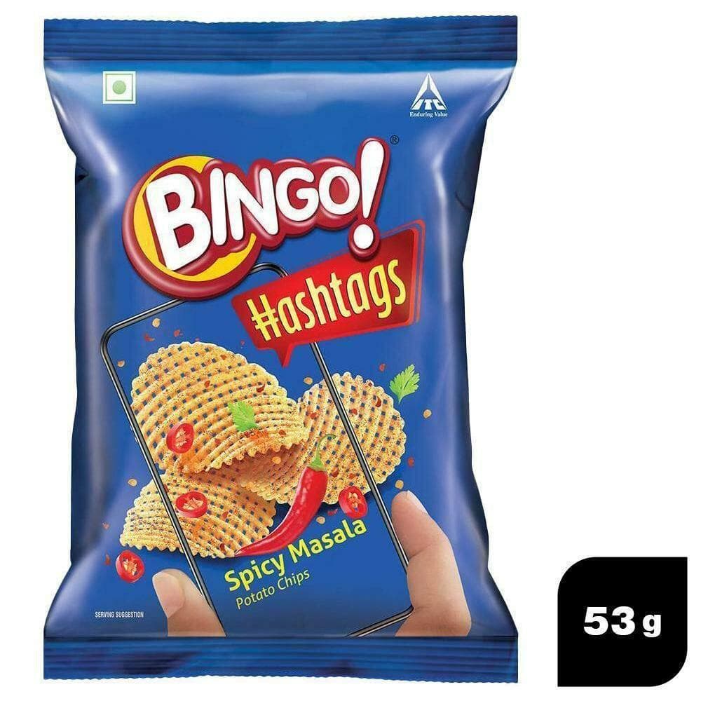 Bingo Hashtags Spicy Masala Potato Chips
