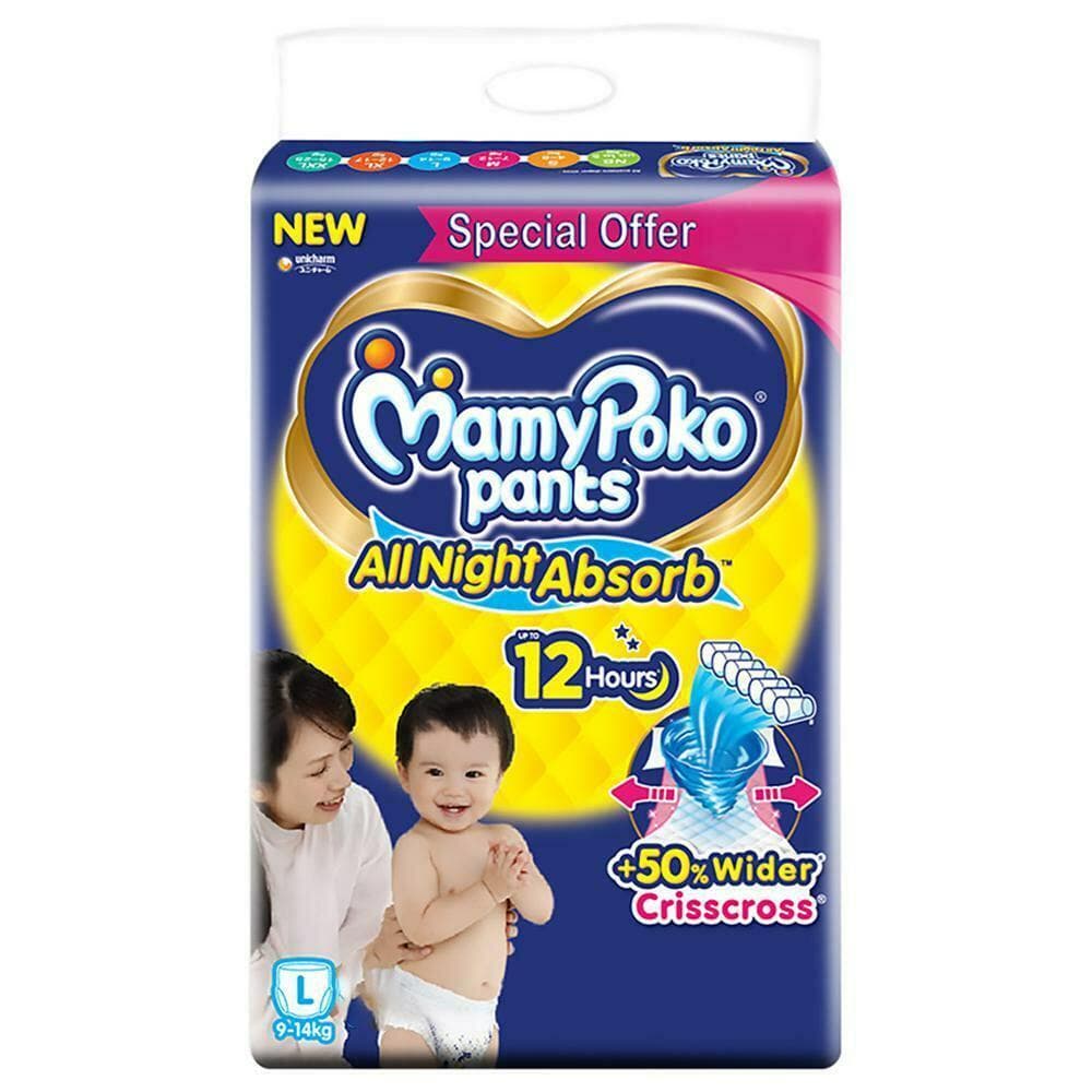 MamyPoko Pants Standard Diapers (L) 40 count