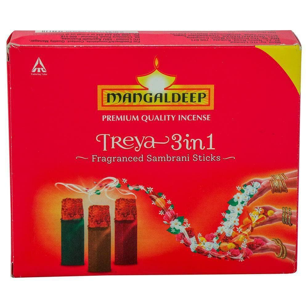 Mangaldeep Treya 3 in 1 Sambrani Sticks