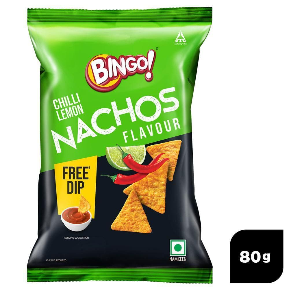 Bingo Chilli Lemon Flavour Nachos