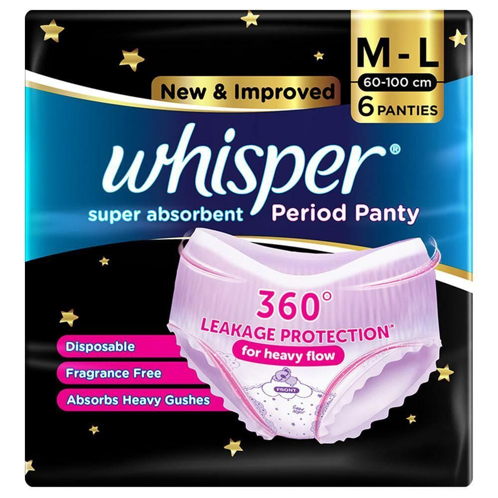 Whisper Period Panty Pack of 6