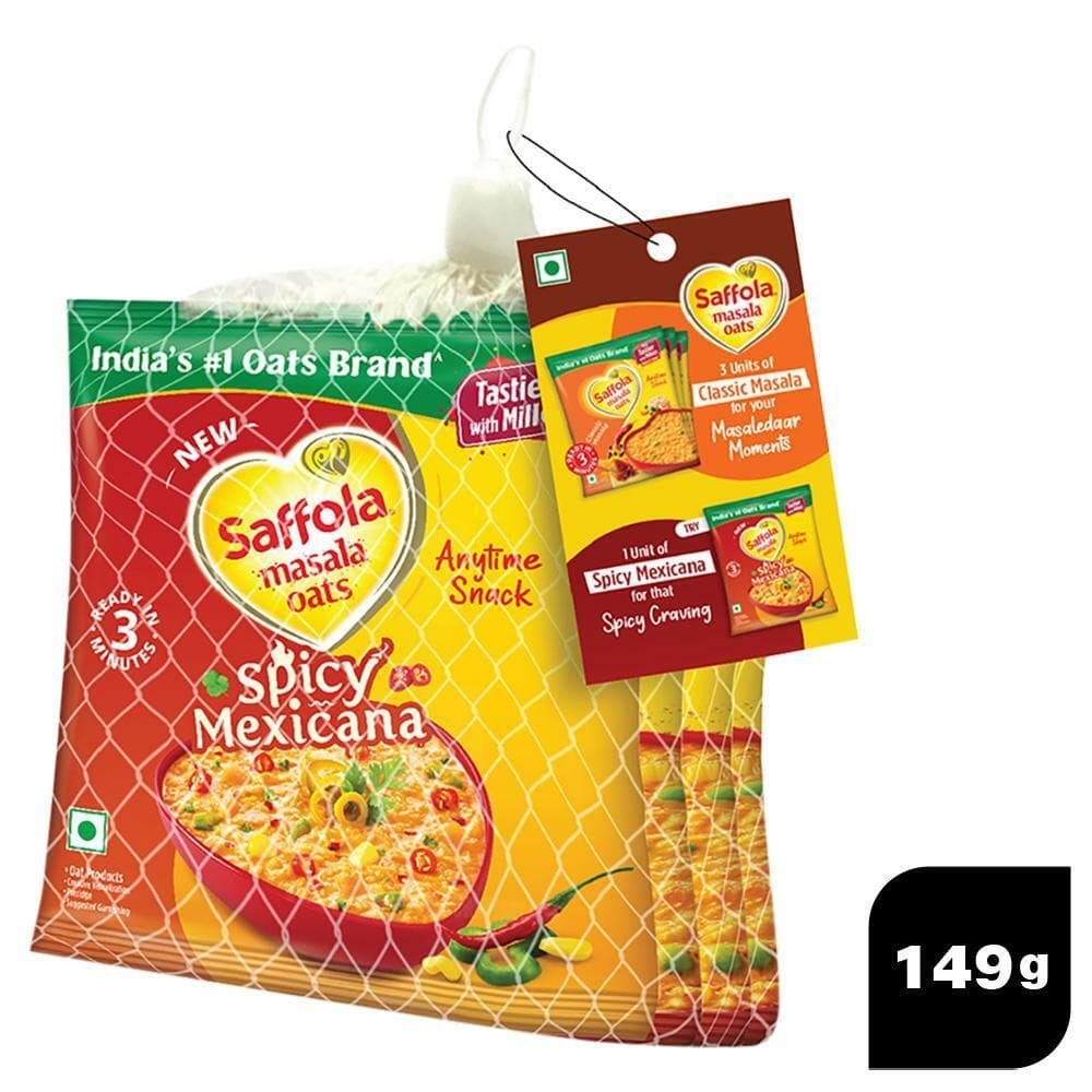 Saffola Classic Masala Oats with Millets