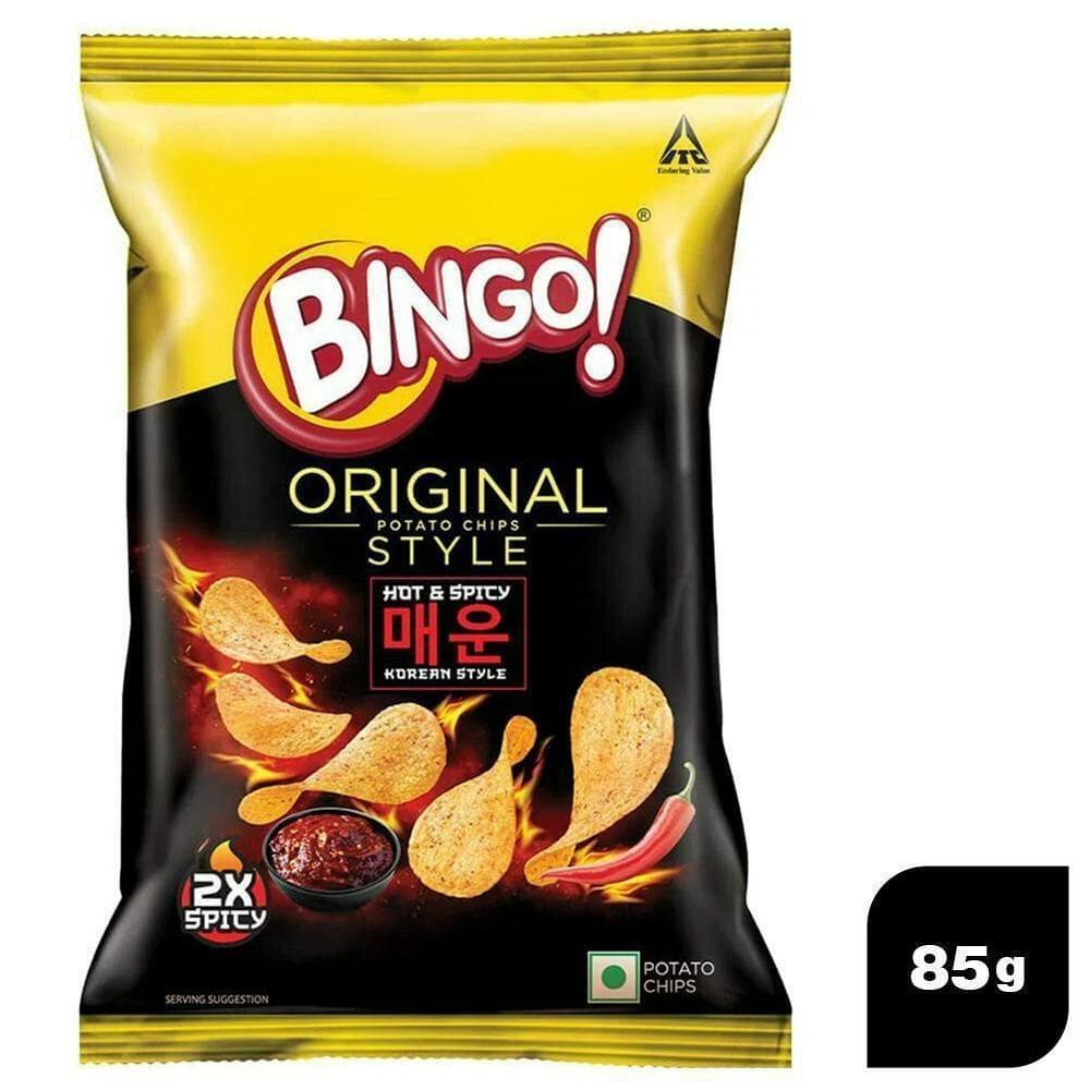 Bingo Original Style Hot & Spicy Korean Style Potato Chips