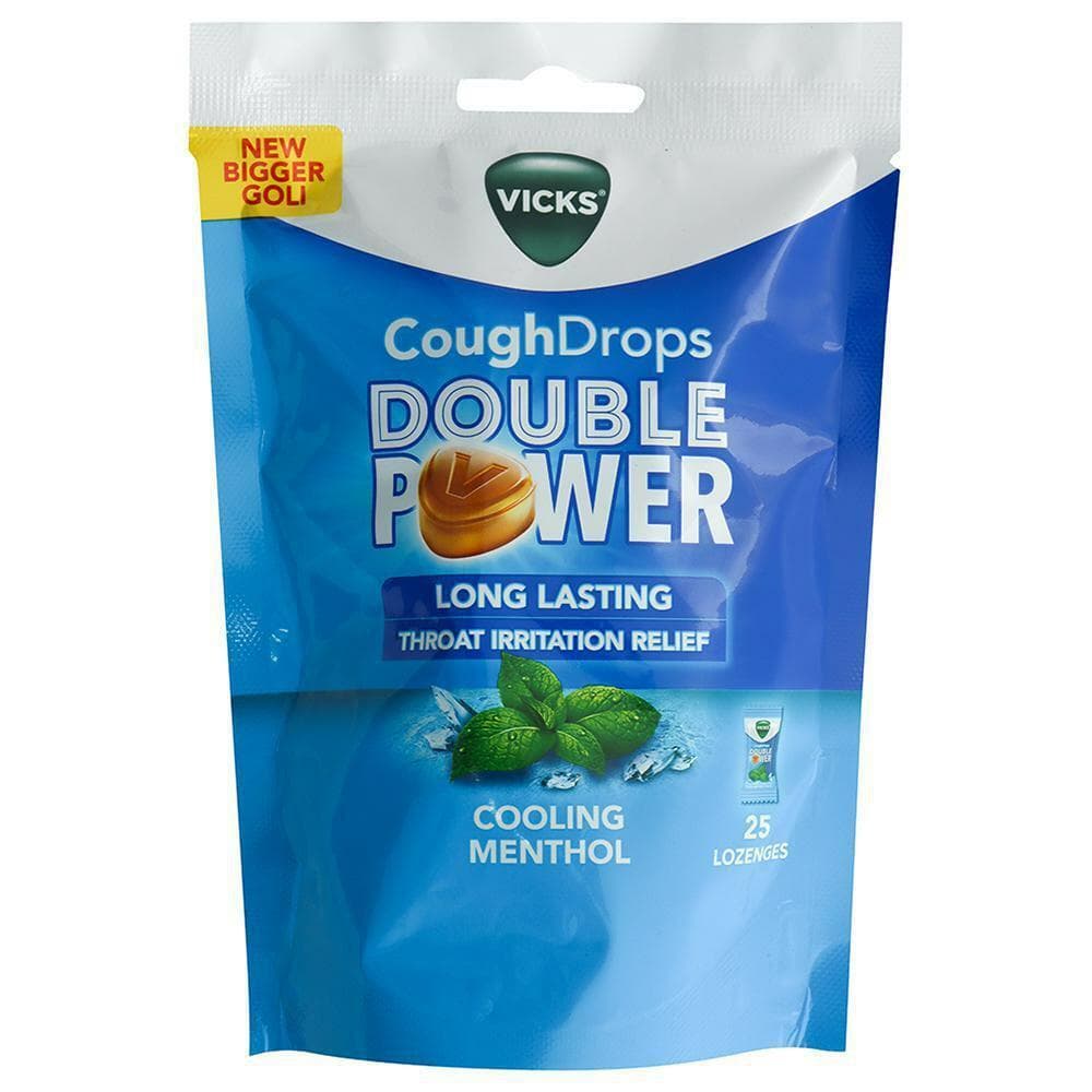 Vicks Double Power Cooling Menthol Cough Drops