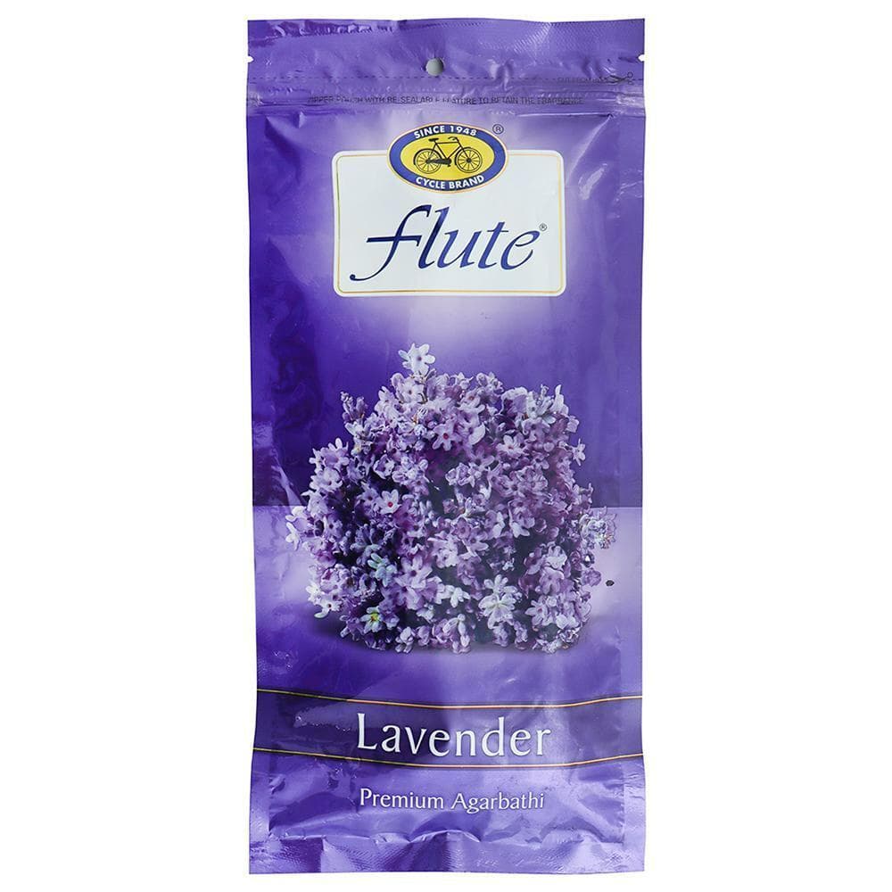 Cycle Flute Lavender Ziplock Agarbatti