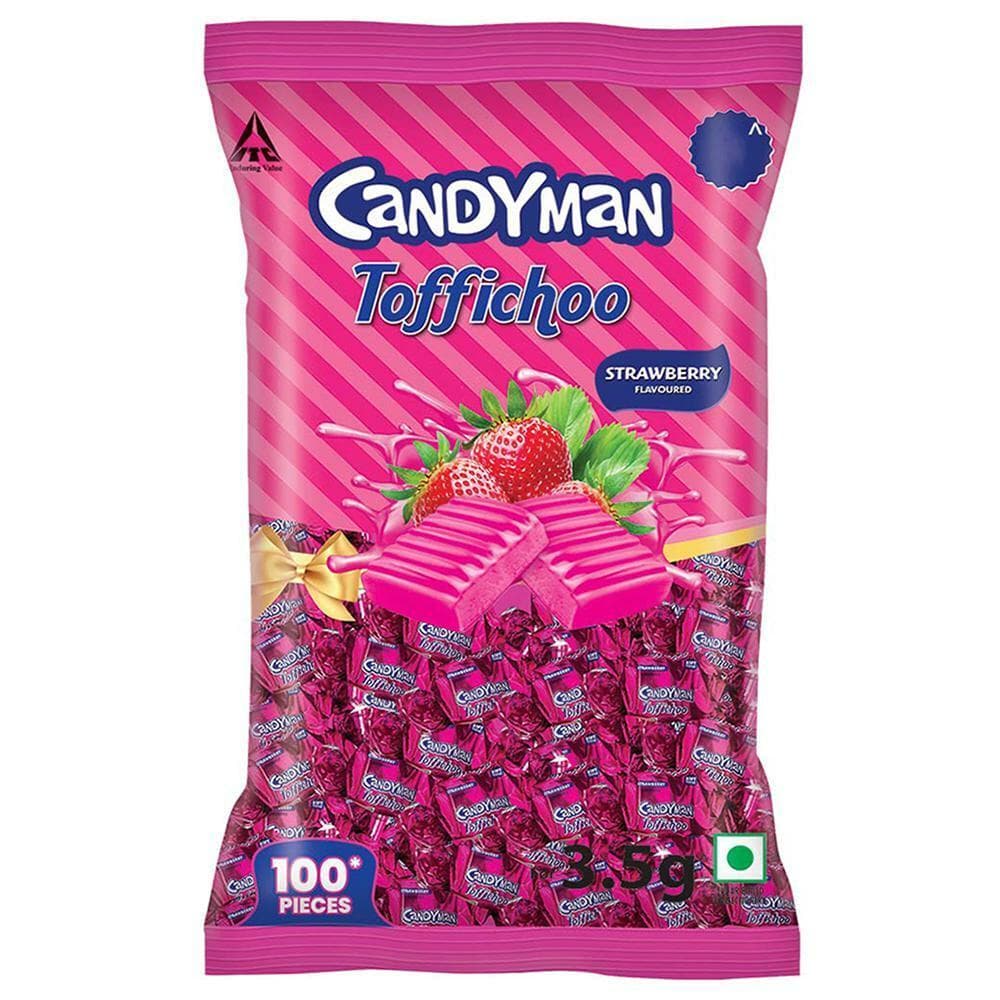 Candyman Strawberry Toffichoo 100 pcs