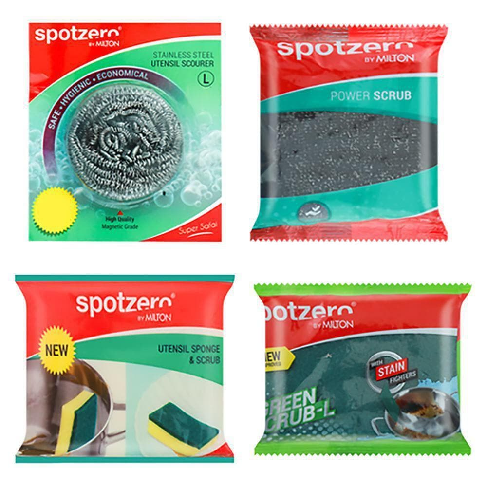 Milton Spotzero Stainless Steel Utensil Scrubber L Pack of 4