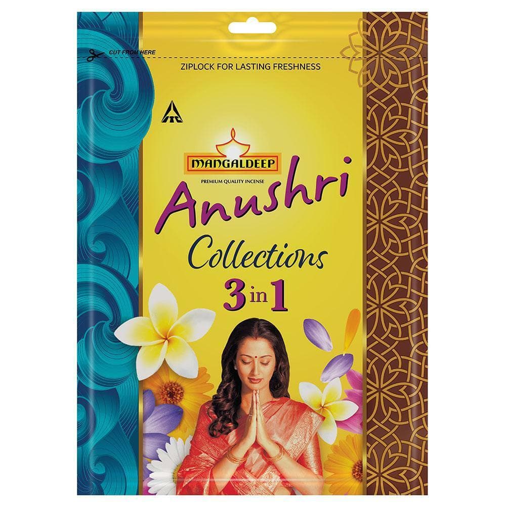 Mangaldeep Anushri 3 In 1 Zip Agarbatti