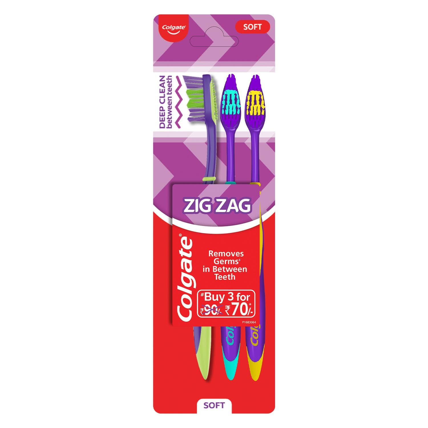 Colgate Zig Zag Deep Clean Soft Assorted Toothbrush