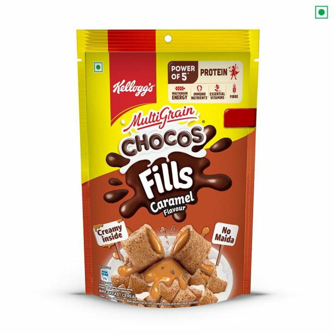 Kellogg's Multigrain Chocos Caramel Flavour Fills