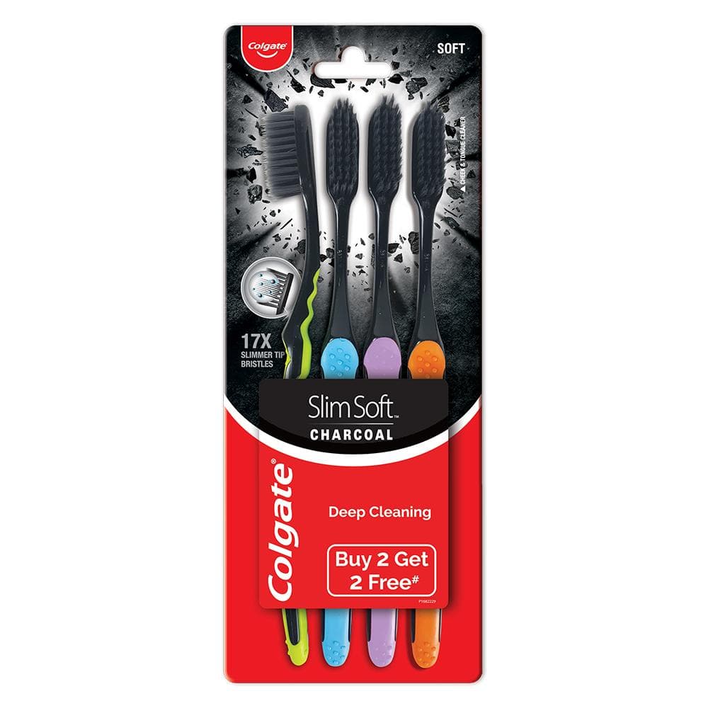 Colgate SlimSoft Charcoal Soft Toothbrush