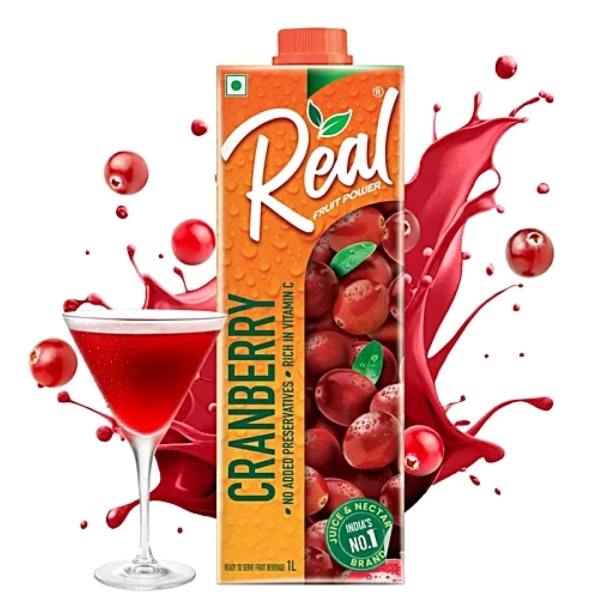 Real Fruit Power Cranberry Fruit Juice
