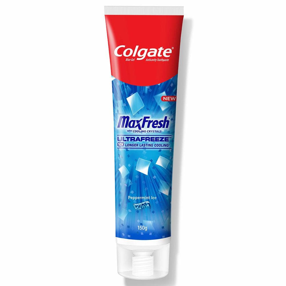Colgate Maxfresh Ultrafreeze Peppermint Ice Blue Gel Toothpaste